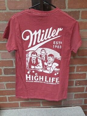 High Life Red  T-Shirt - Men's Casual Tee Sz S